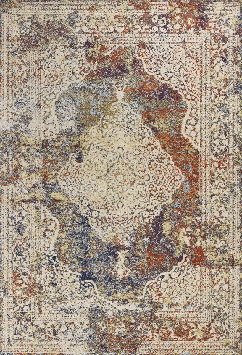 5 ft. 3 in. x 7 ft. 7 in. Polypropylene Multi-Color Area Rug