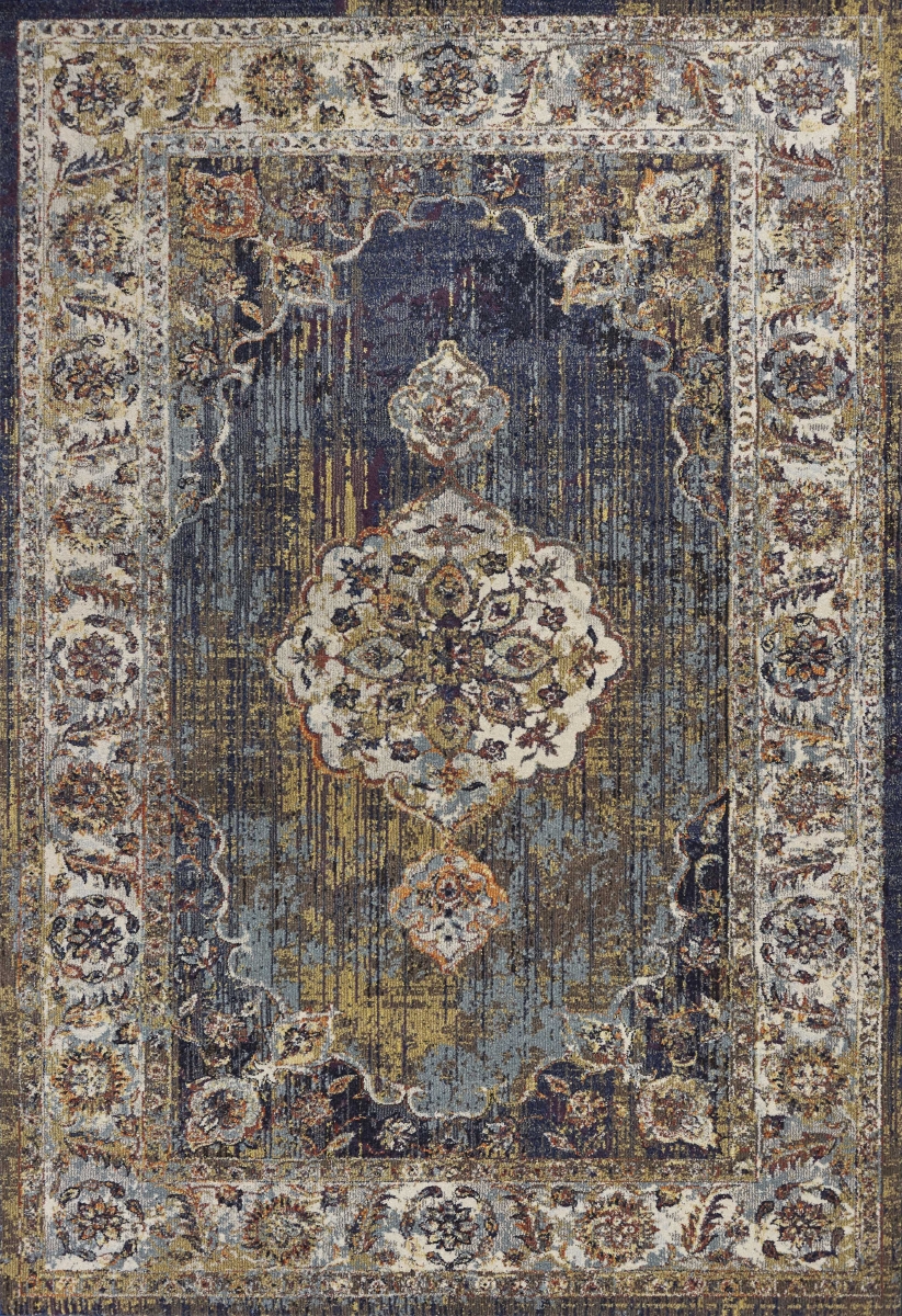 5 ft. 3 in. x 7 ft. 7 in. Polypropylene Navy Area Rug