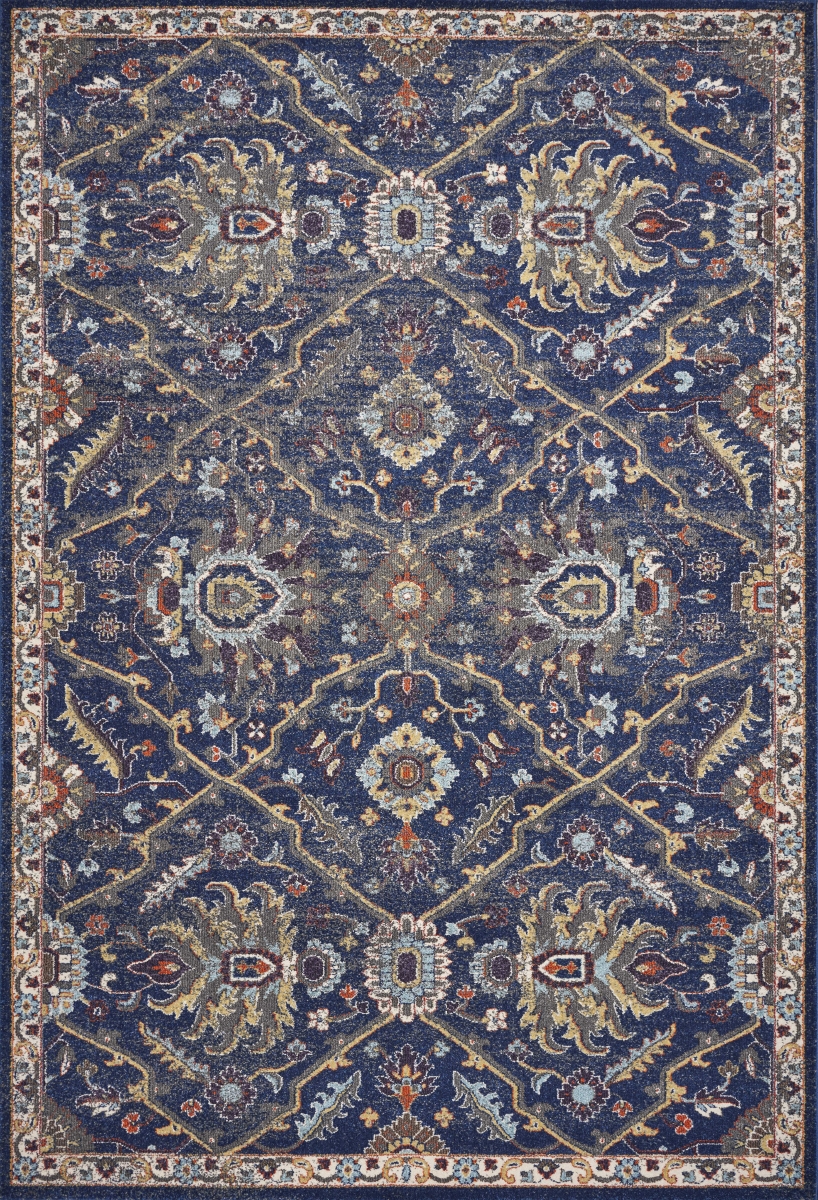 353663 3 ft. 3 in. x 4 ft. 11 in. Polypropylene Royal Blue Area Rug