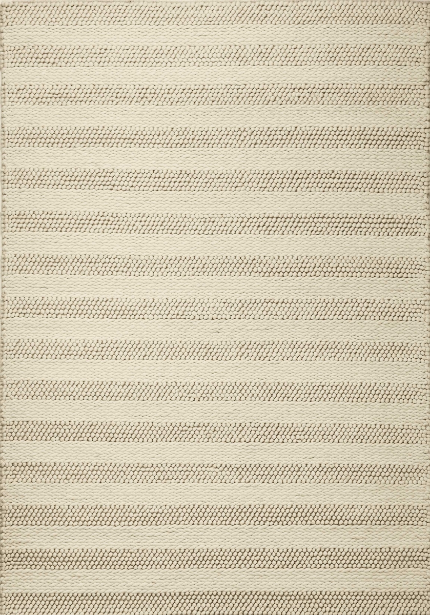352534 3 ft. 3 in. x 5 ft. 3 in. Wool White Area Rug