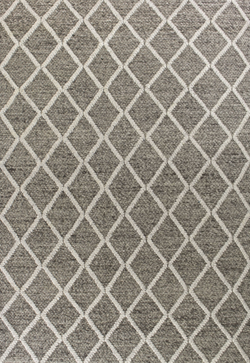 352538 3 ft. 3 in. x 5 ft. 3 in. Wool Dark Grey Area Rug