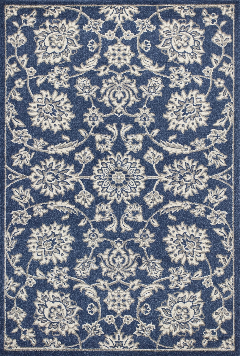 353147 23 x 45 in. UV-Treated Polypropylene Denim Area Rug