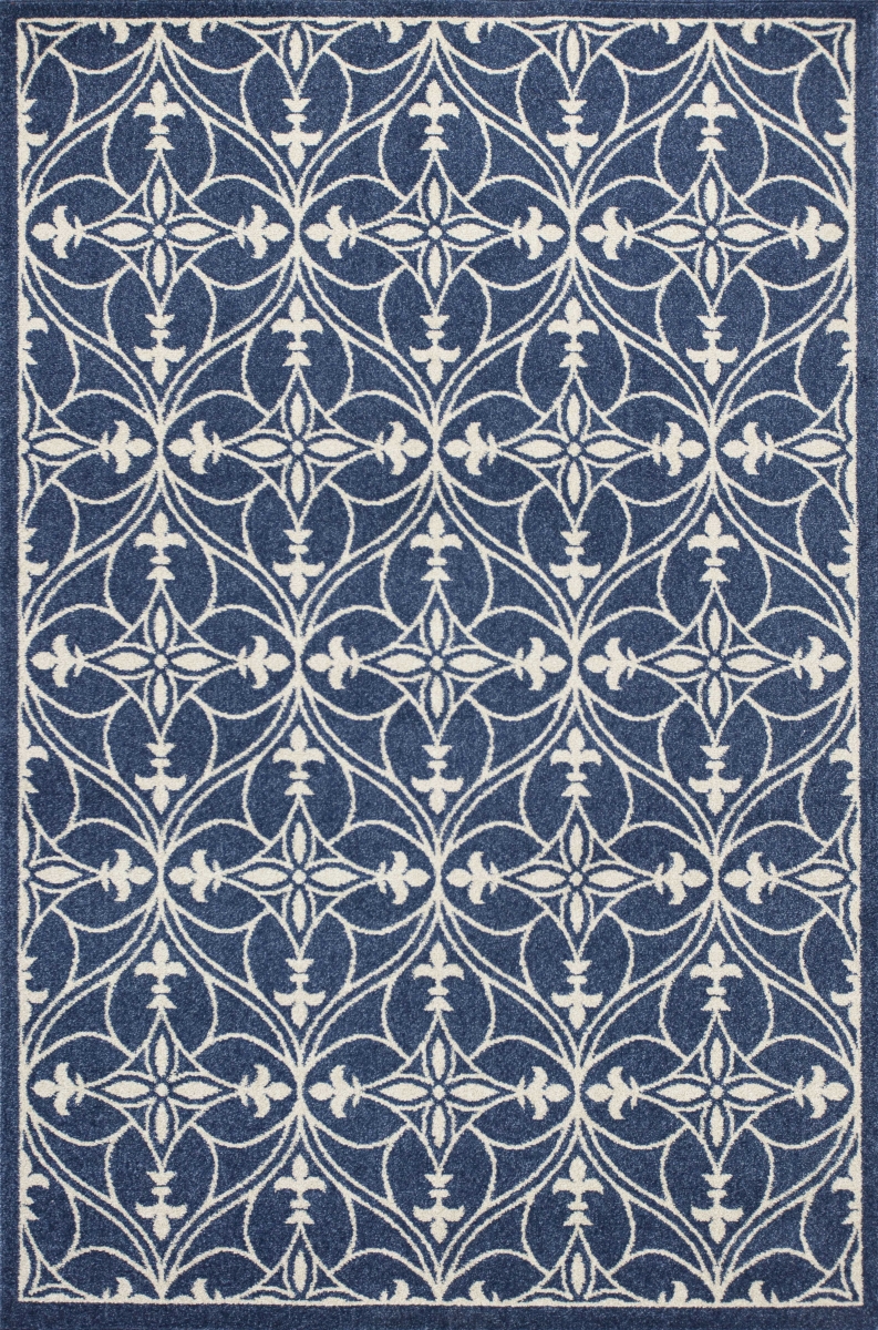 353149 23 x 45 in. UV-Treated Polypropylene Denim Area Rug