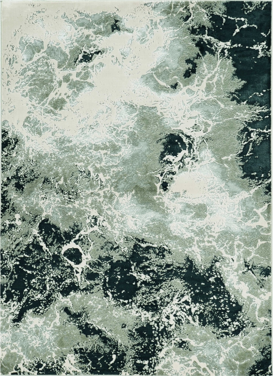 7 ft. 10 in. x 10 ft. 10 in. Polyester Silver Area Rug