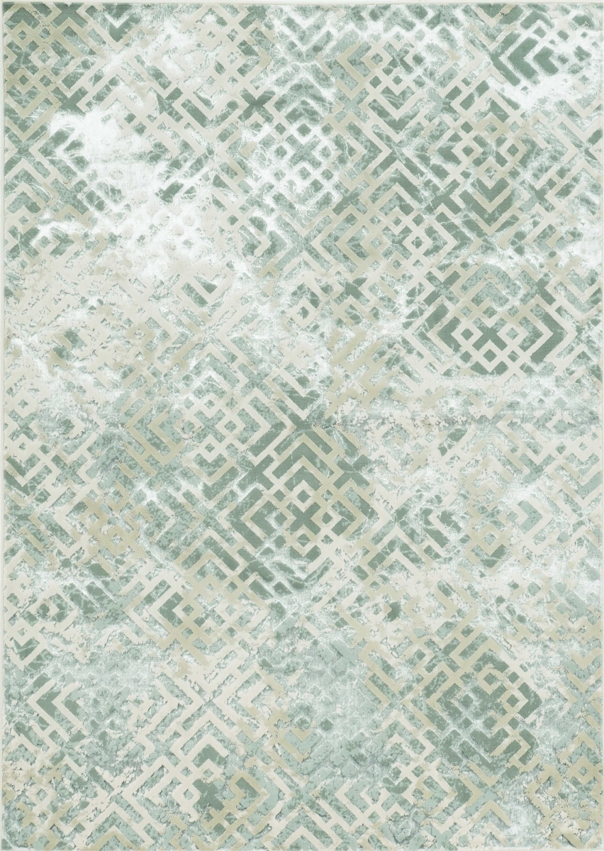 7 ft. 10 in. x 10 ft. 10 in. Polyester Sand Silver Area Rug