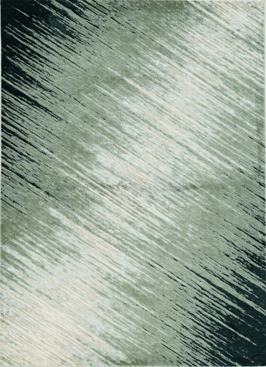 353745 3 ft. 3 in. x 4 ft. 11 in. Polyester Silver Grey Area Rug
