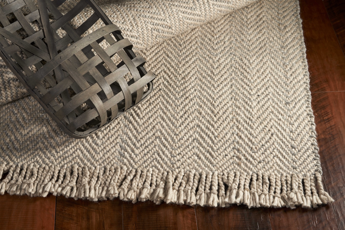 Wool Oatmeal Area Rug