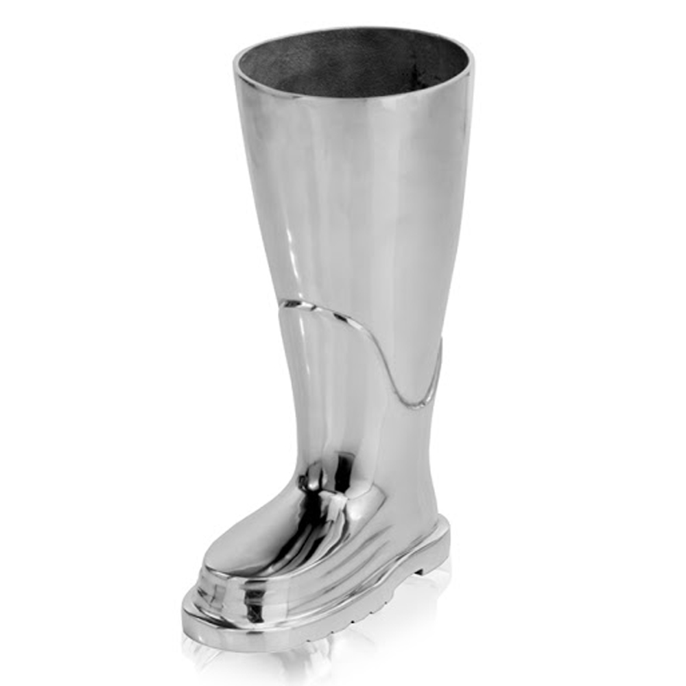 4.75 x 10.5 x 16 in. Buffed Bombero Boot Umbrella Stand Accent