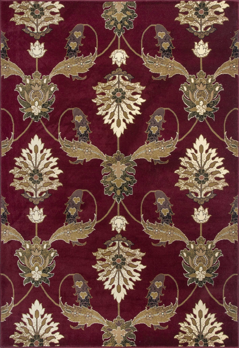 3 ft. 3 in. x 4 ft. 11 in. Polypropylene Red Area Rug