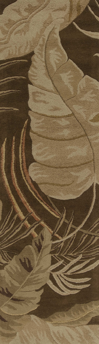 352477 2 ft. 3 in. x 8 ft. Runner Wool Mocha Area Rug