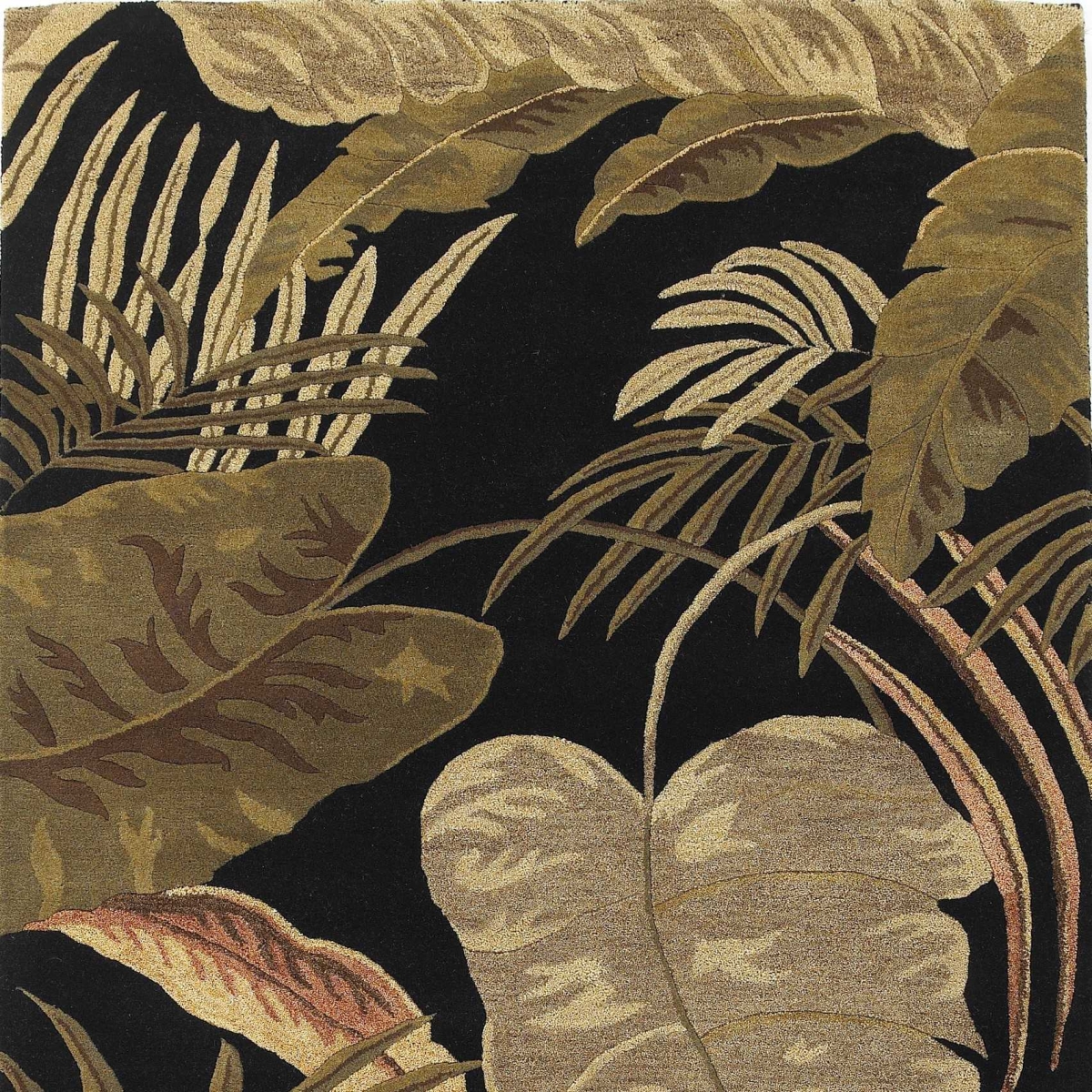 349814 5 ft. x 8 ft. Wool Midnight Area Rug