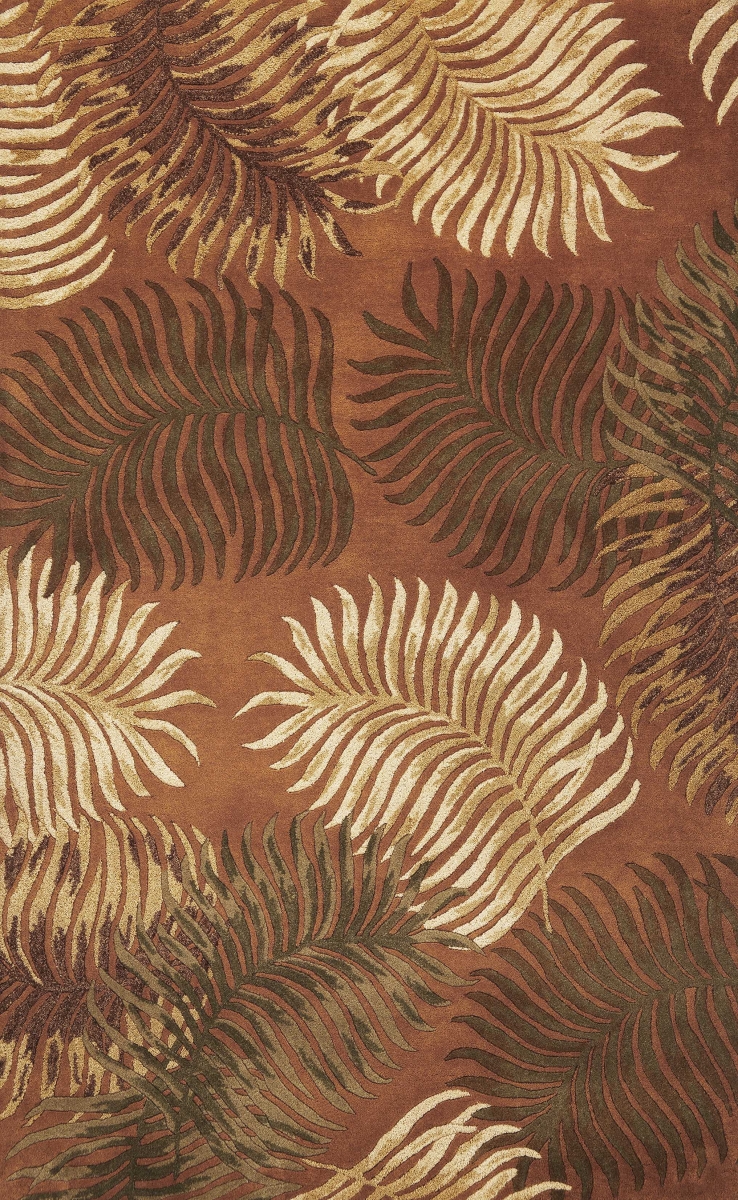 Wool Rust Area Rug
