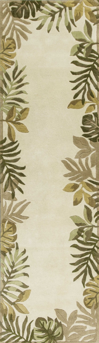 352485 2 ft. 3 in. x 8 ft. Runner Wool Ivory Area Rug