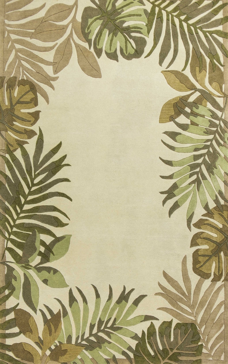 Wool Ivory Area Rug - 5 ft. x 8 ft.