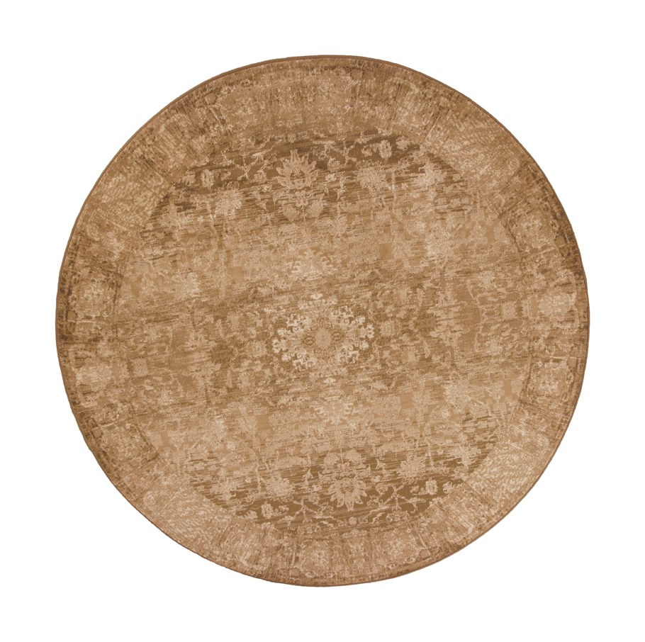 7 ft. 7 in. Round Polypropylene Beige Area Rug