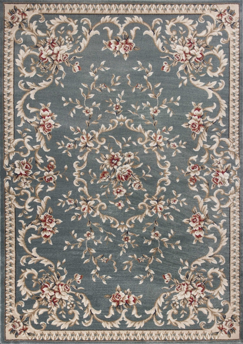 3 ft. 3 in. x 5 ft. 3 in. Polypropylene Slate Blue Area Rug
