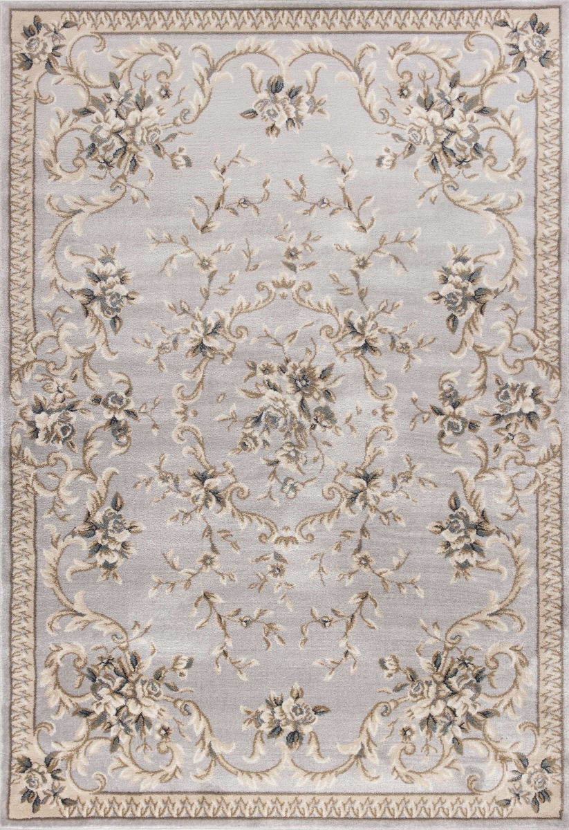 5 ft. 3 in. x 7 ft. 7 in. Polypropylene Light Grey Area Rug