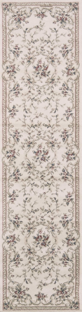 353435 2 ft. x 7 ft. 7 in. Runner Polypropylene Ivory Area Rug