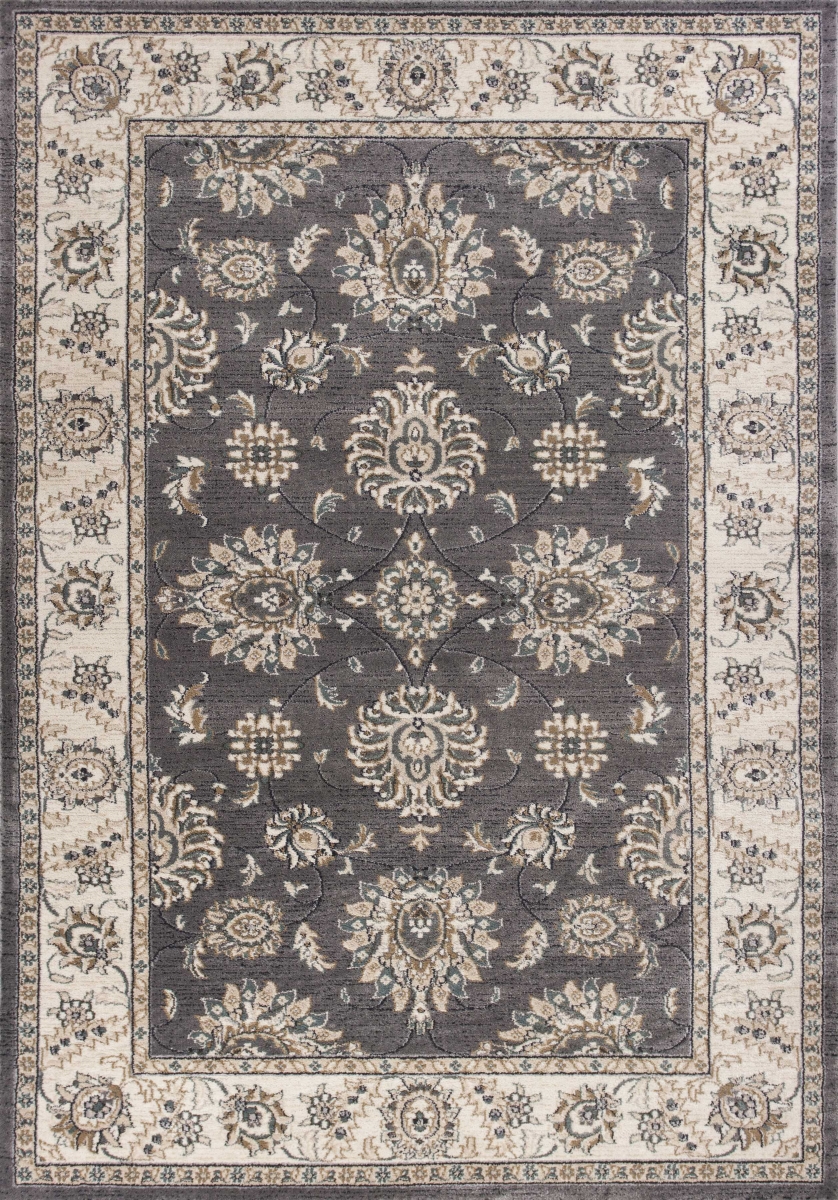 3 ft. 3 in. x 5 ft. 3 in. Polypropylene Grey & Ivory Area Rug