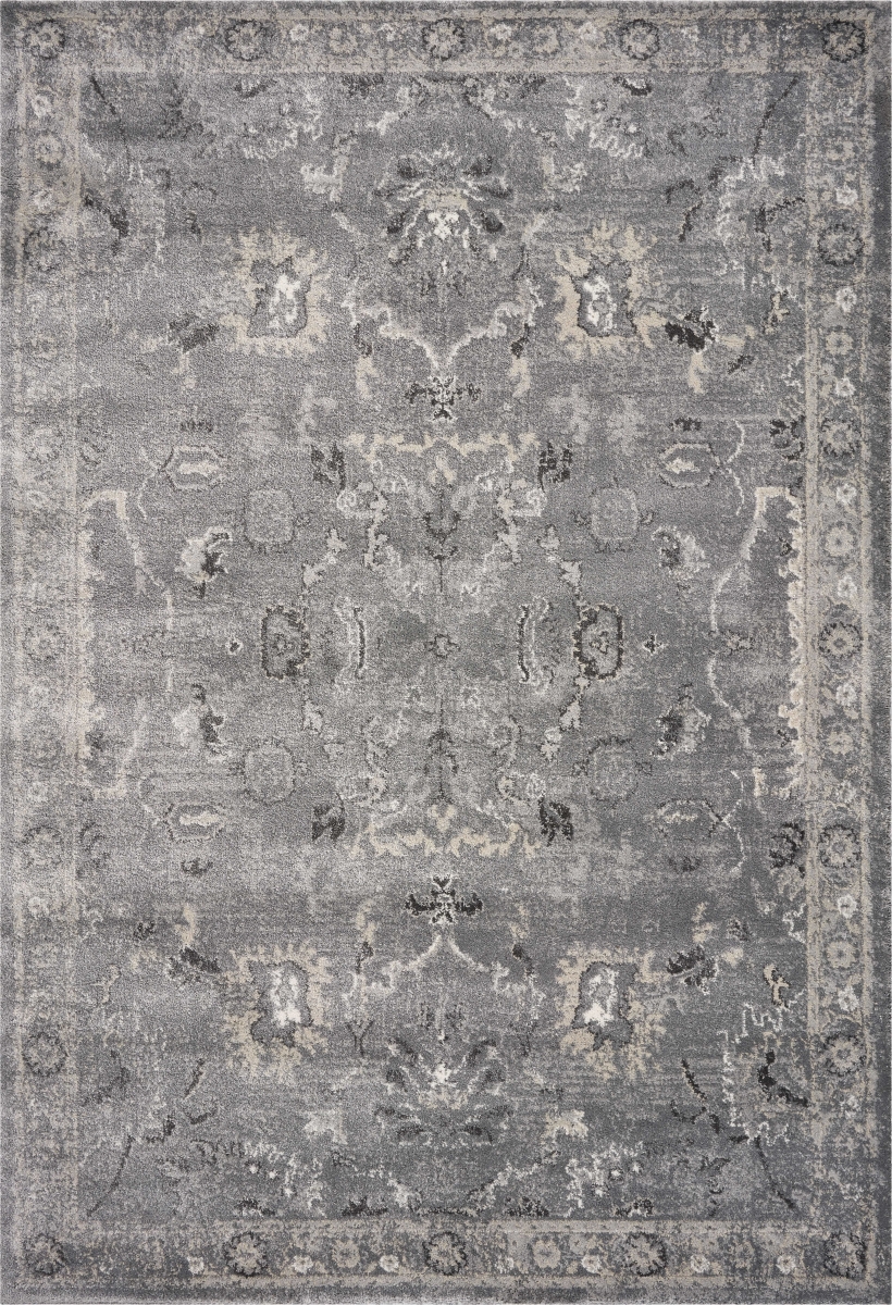 Polypropylene Grey Area Rug - Grey - 3 ft. 3 in. x 4 ft. 11 in.