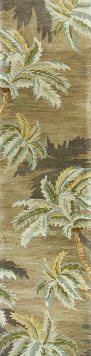 353003 2 ft. 6 in. x 10 ft. Runner Wool Moss Area Rug