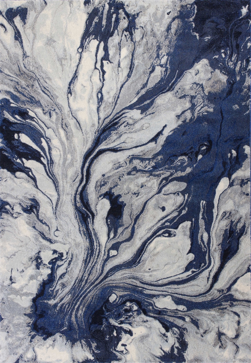 353629 3 ft. 3 in. x 4 ft. 11 in. Polypropylene Blue Area Rug
