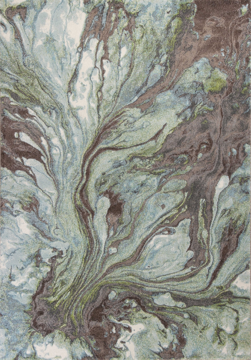 5 ft. 3 in. x 7 ft. 7 in. Polypropylene Seafoam Area Rug