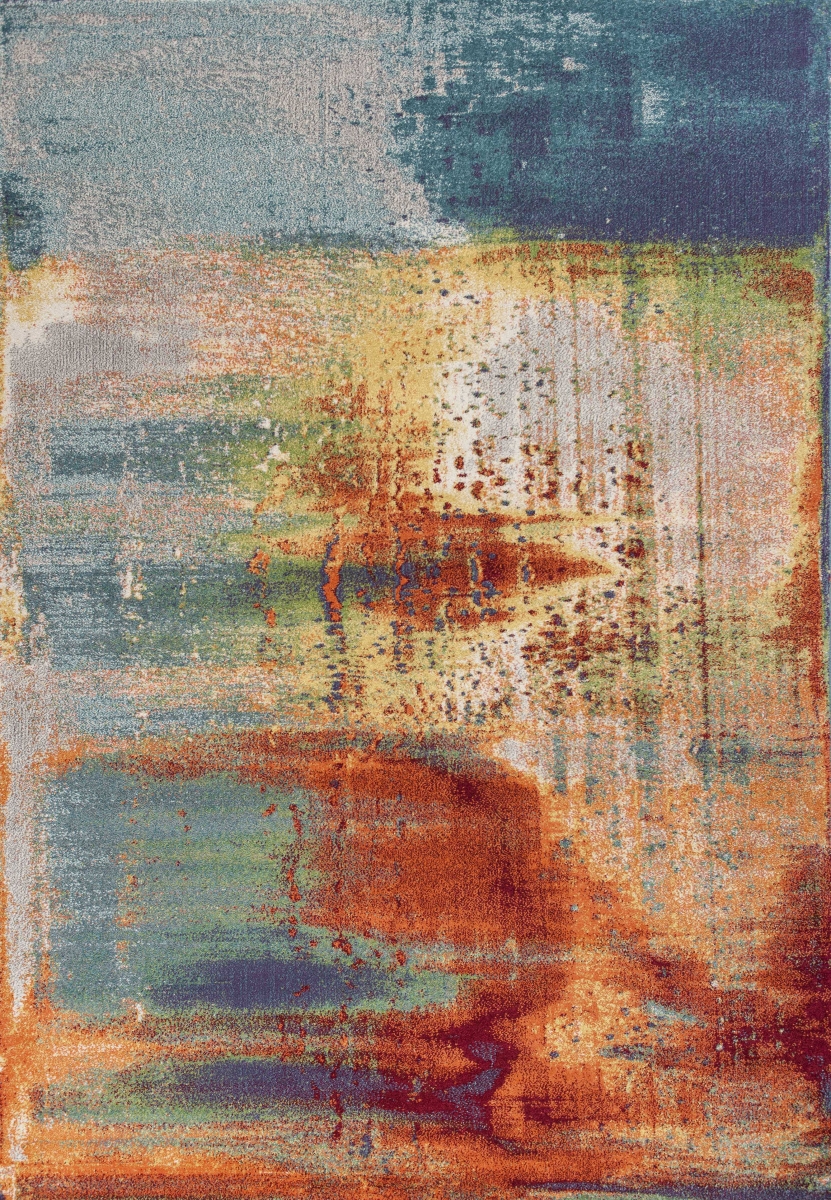 6 ft. 7 in. x 9 ft. 6 in. Polypropylene Multi-Color Area Rug