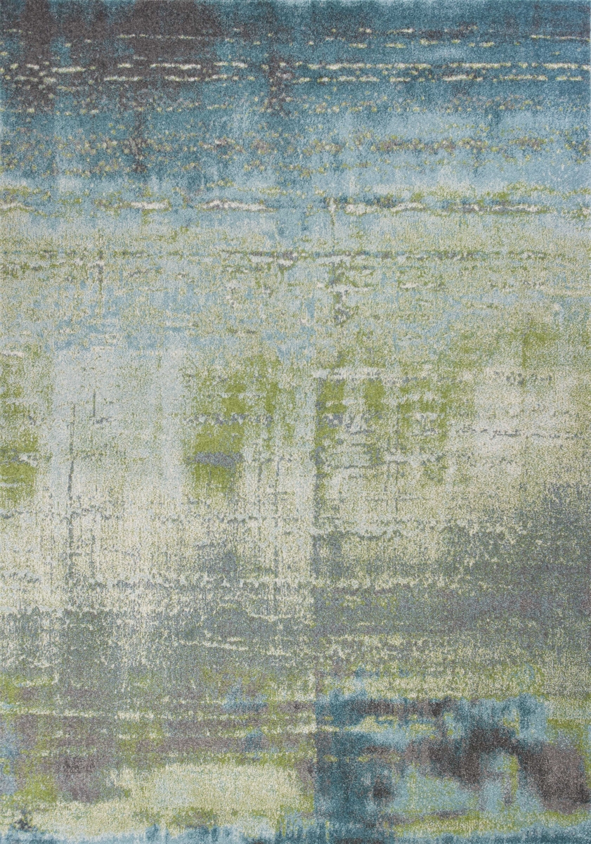 5 ft. 3 in. x 7 ft. 7 in. Polypropylene Blue & Green Area Rug