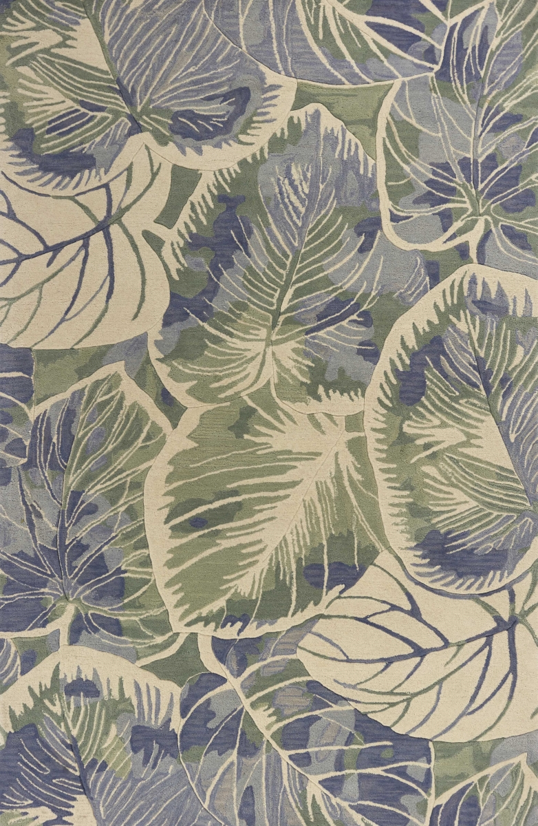 Wool Blue & Green Area Rug