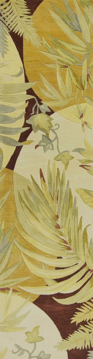 2 ft. 6 in. x 10 ft. Runner Wool Coral & Ivory Area Rug