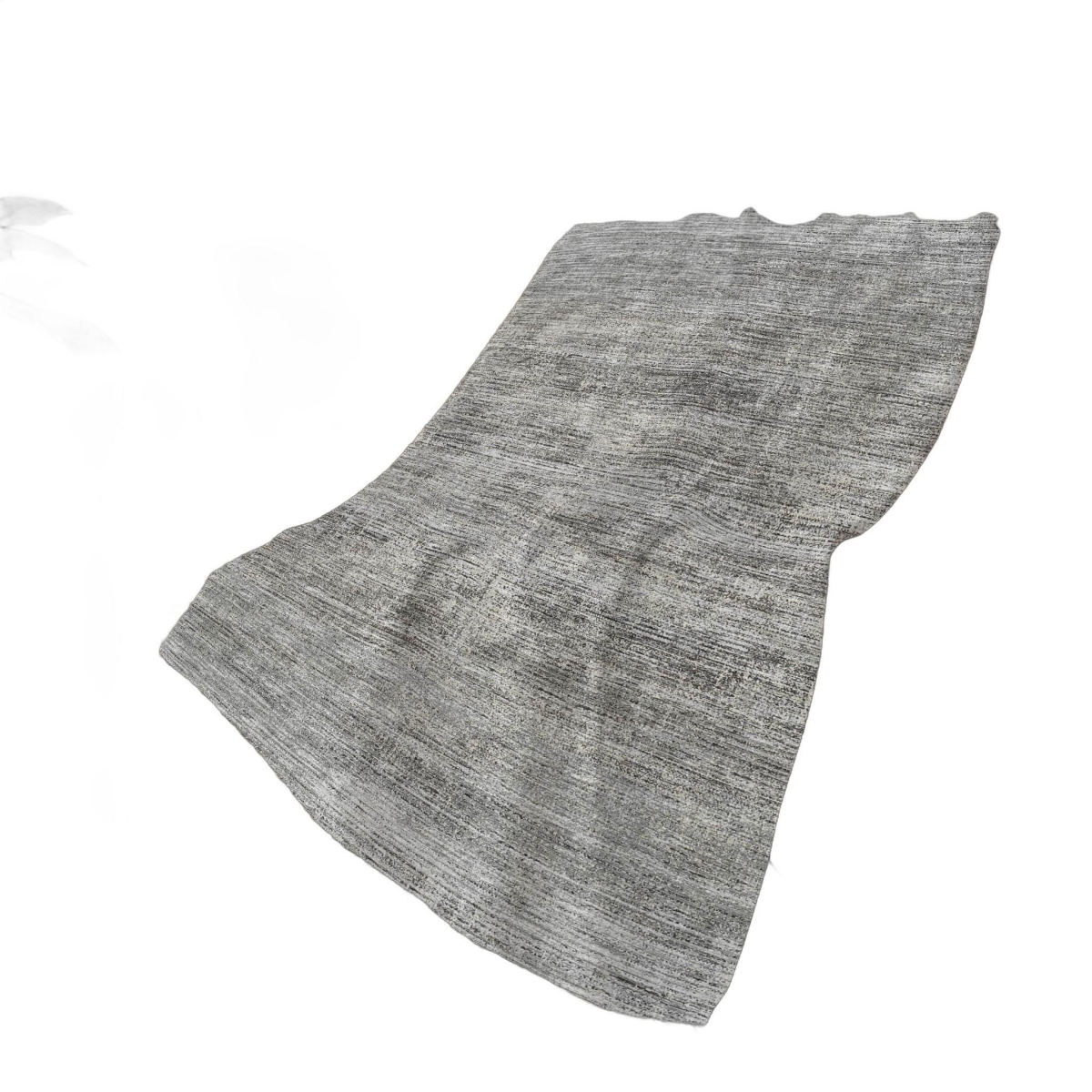 699006 50 x 70 in. Silver & Gray Abstract Polyester Woven Plush Throw Blanket