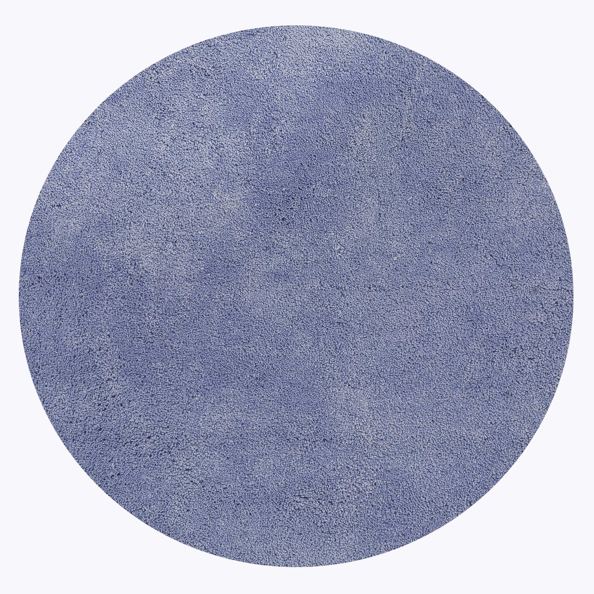 8 ft. Round Polyester Purple Area Rug - Purple - 8 ft.