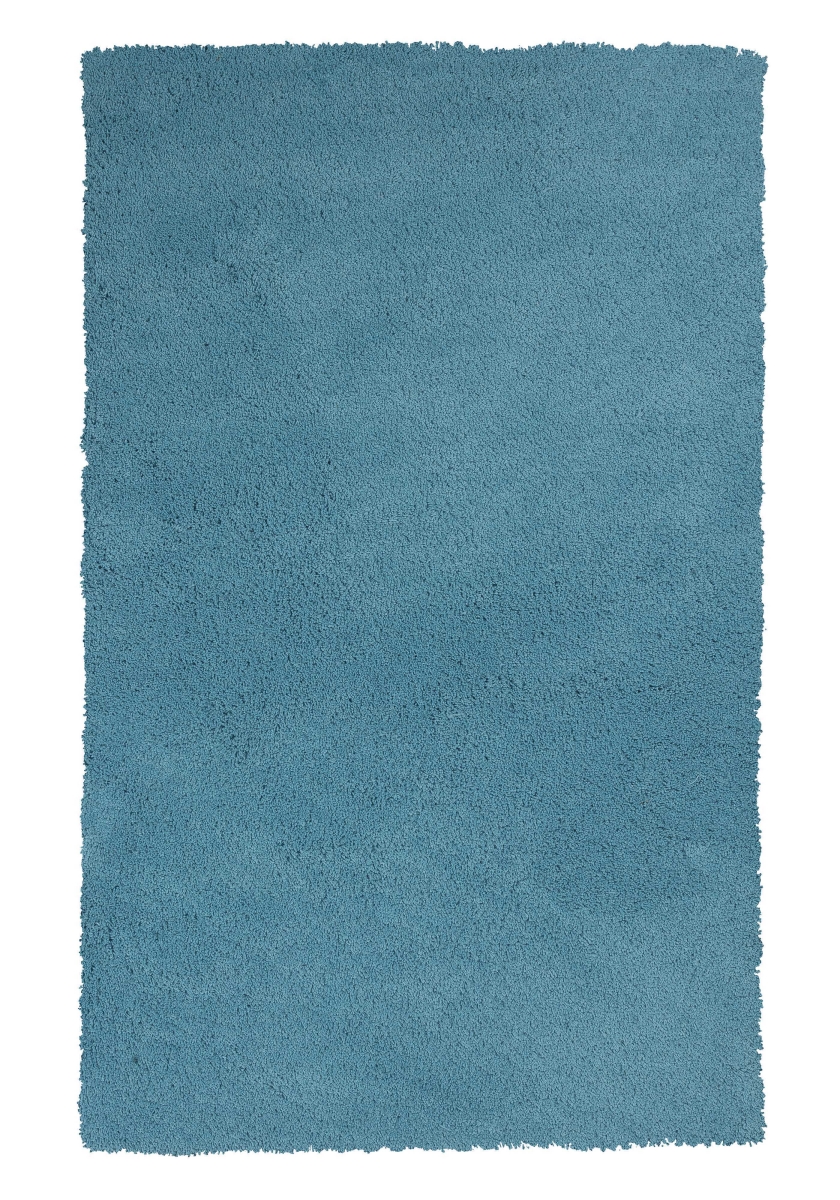 Polyester Highlighter Blue Area Rug - 27 x 45 in.