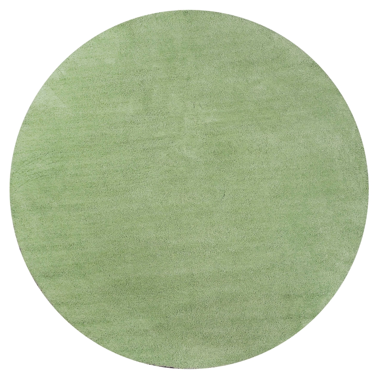 352617 6 ft. Round Polyester Spearmint Green Area Rug