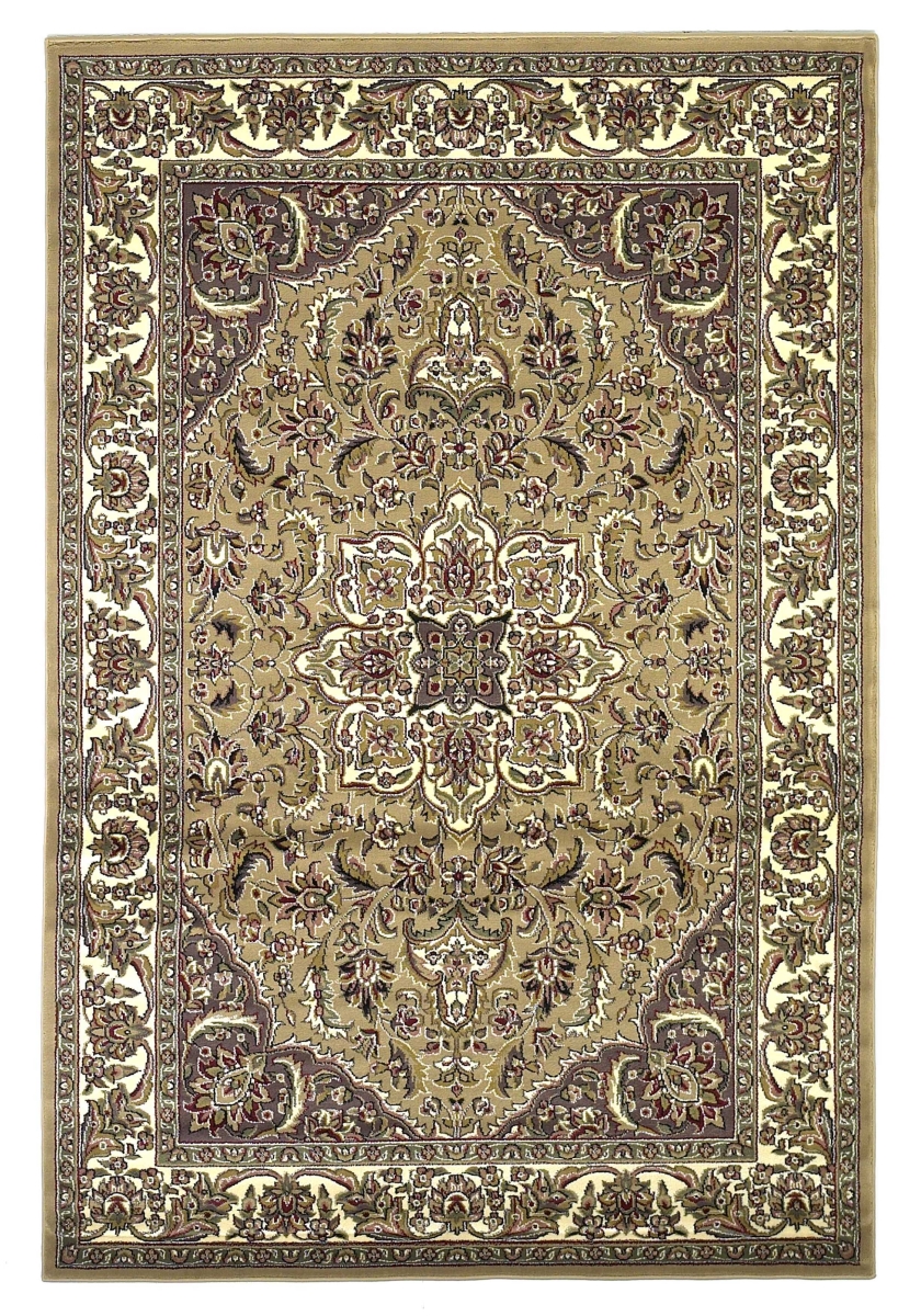 353184 20 x 31 in. Polypropylene Beige & Ivory Area Rug