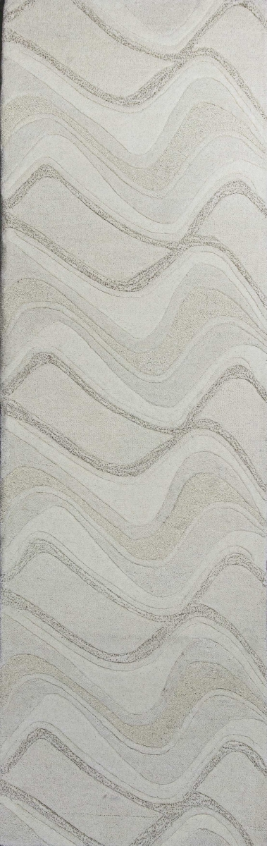 352302 2 ft. 3 in. x 7 ft. 6 in. Runner Wool Ivory Area Rug