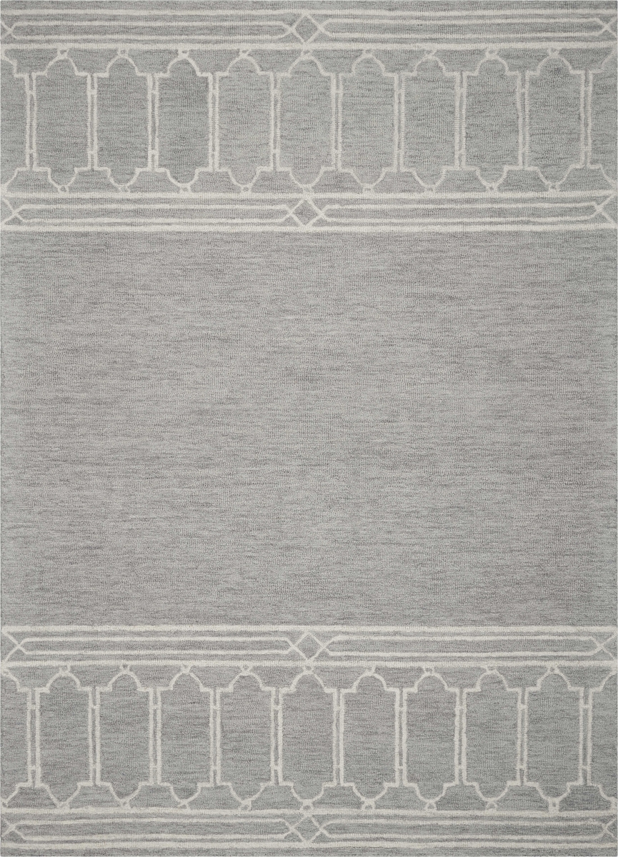 353373 27 x 45 in. Wool Grey Area Rug