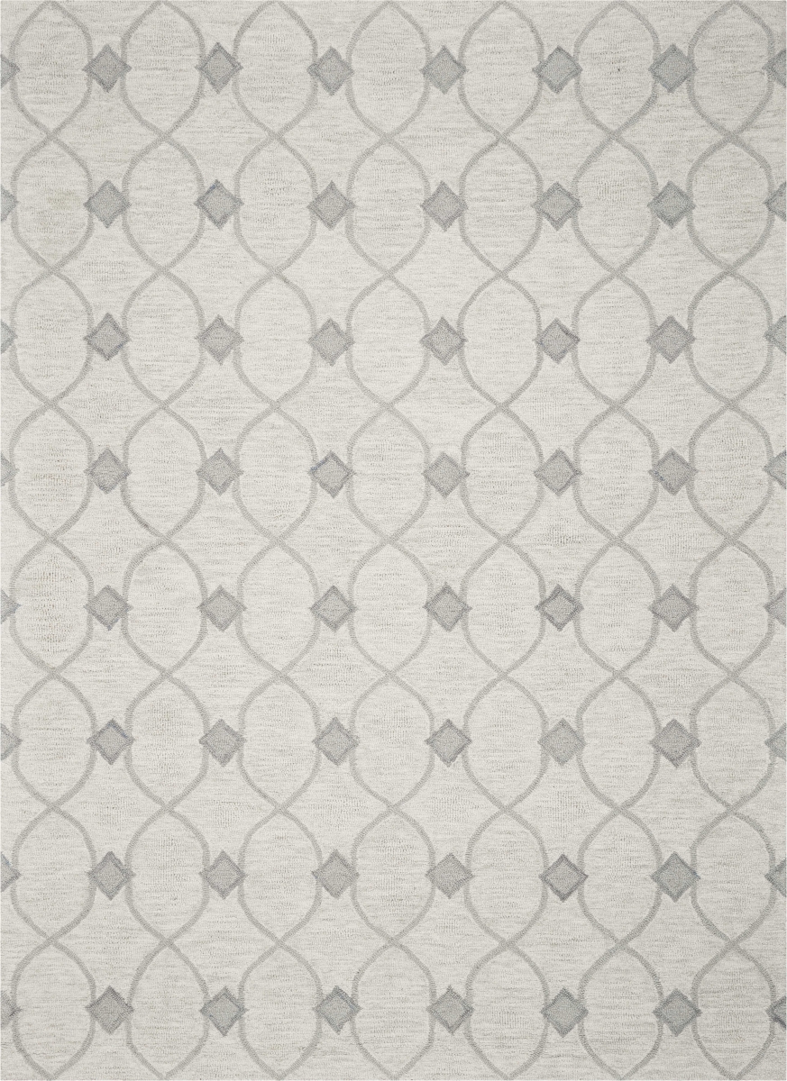 Wool Ivory Area Rug - 5 x 7 ft.