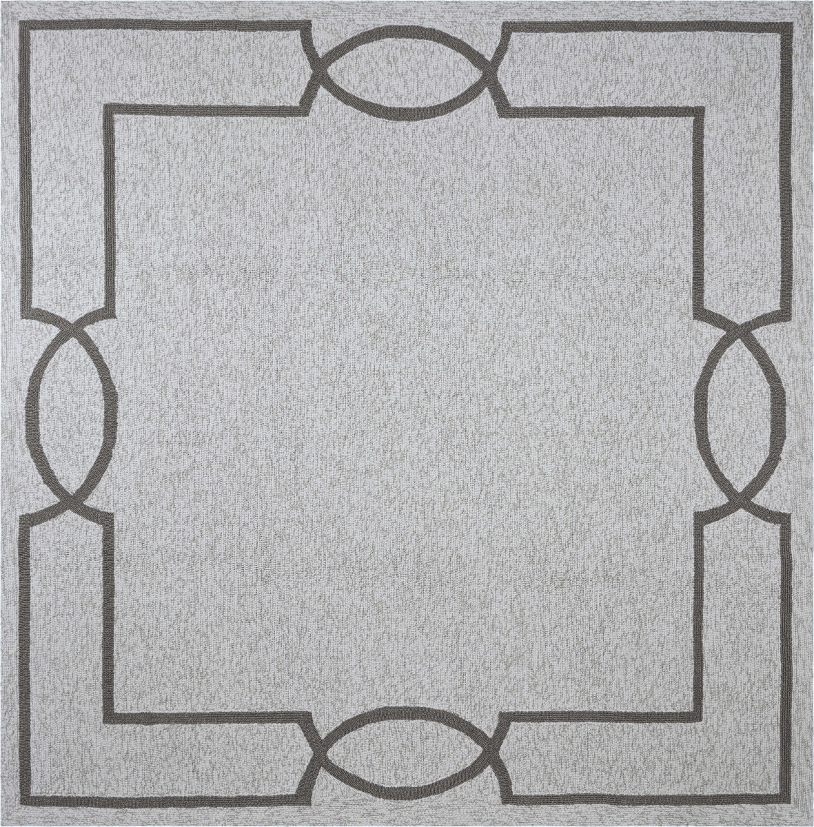 354106 7 ft. Square UV-Treated Polypropylene Oatmeal Area Rug