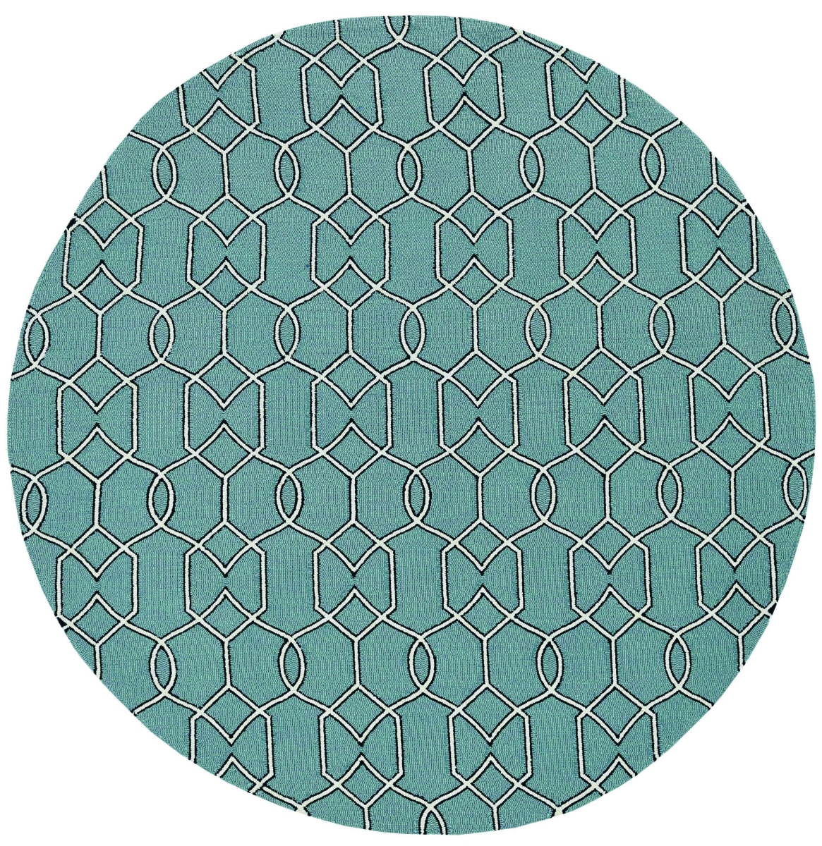 354097 7 ft. Round UV-Treated Polypropylene Spa Area Rug