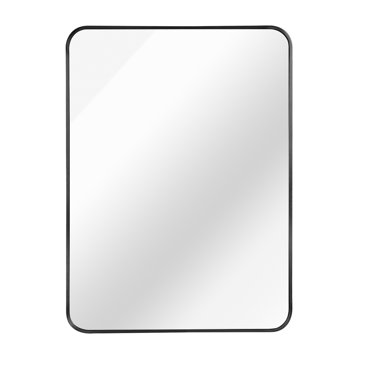 723214 36 in. Black Aluminum Framed Accent Mirror
