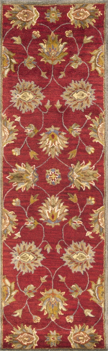 352311 2 ft. 3 in. x 7 ft. 6 in. Runner Wool Red Area Rug