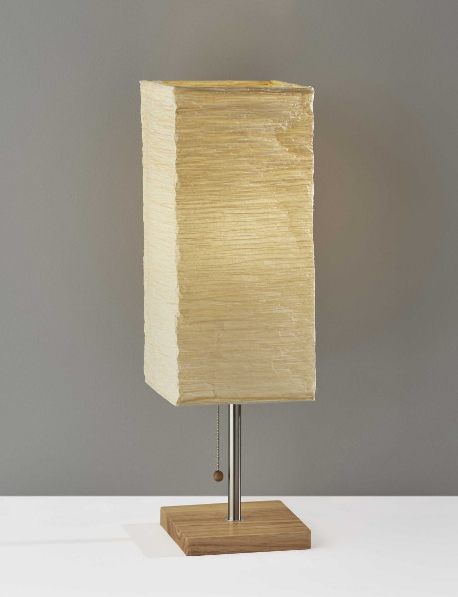 Natural Shade Table Lamp, 8 x 8 x 25 in.