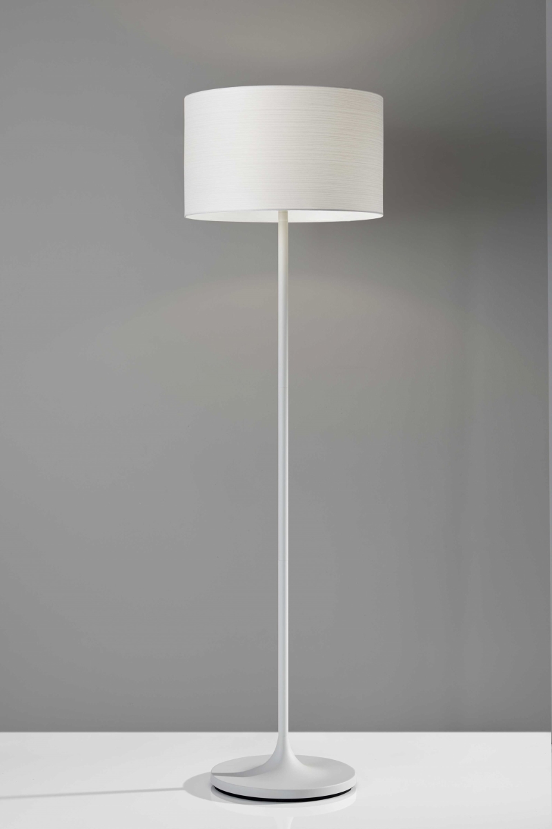 White Metal Floor Lamp, 17.75 x 17.75 x 60 in -  Estallar, ES3084709