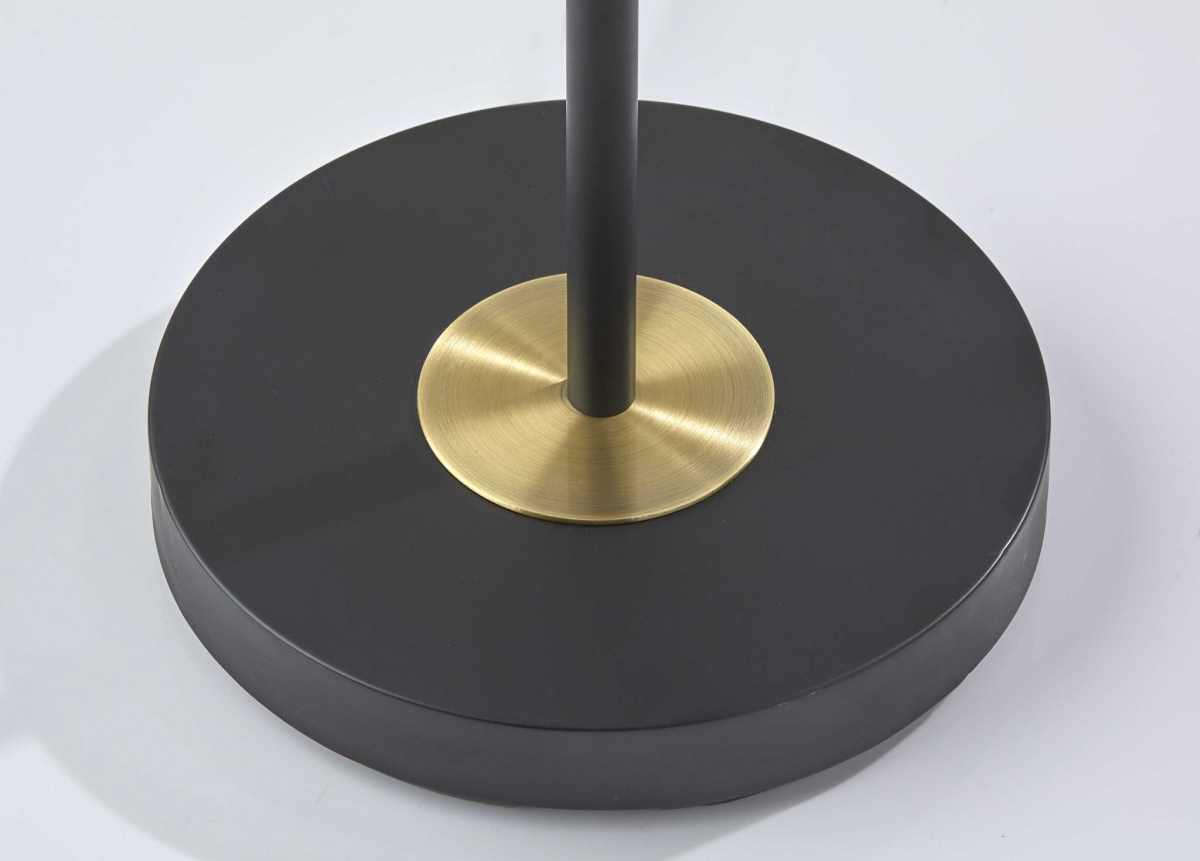 Black Metal LED Torchiere Lamp, 13.5 x 13.5 x 68 in.