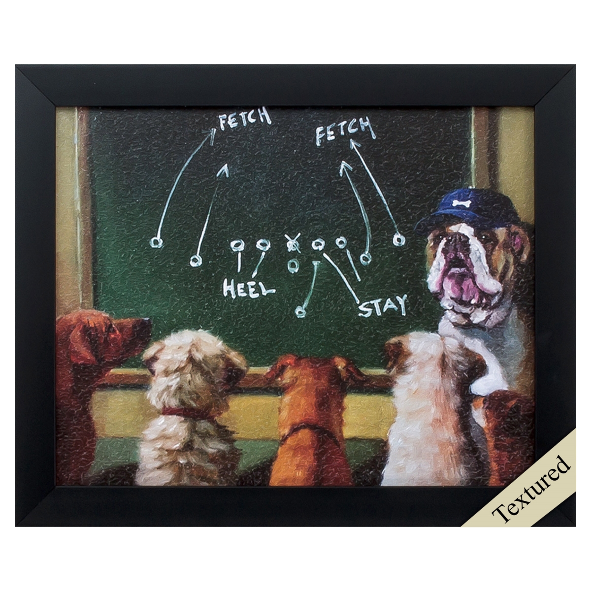 365898 11 x 9 in. Black Frame Game Plan Wall Decor