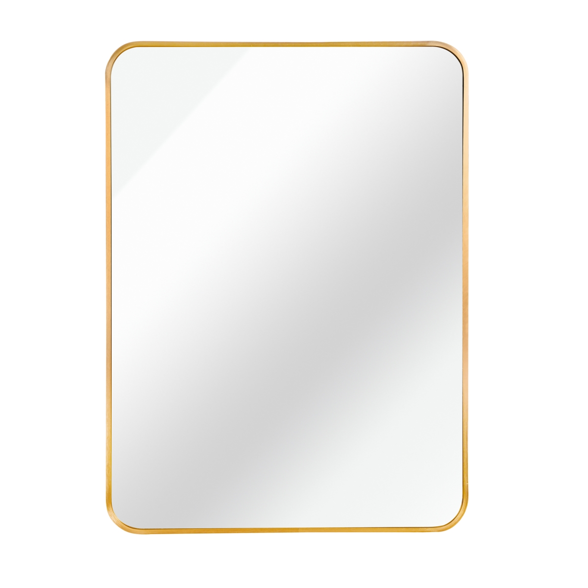 723215 36 in. Gold Aluminum Framed Accent Mirror