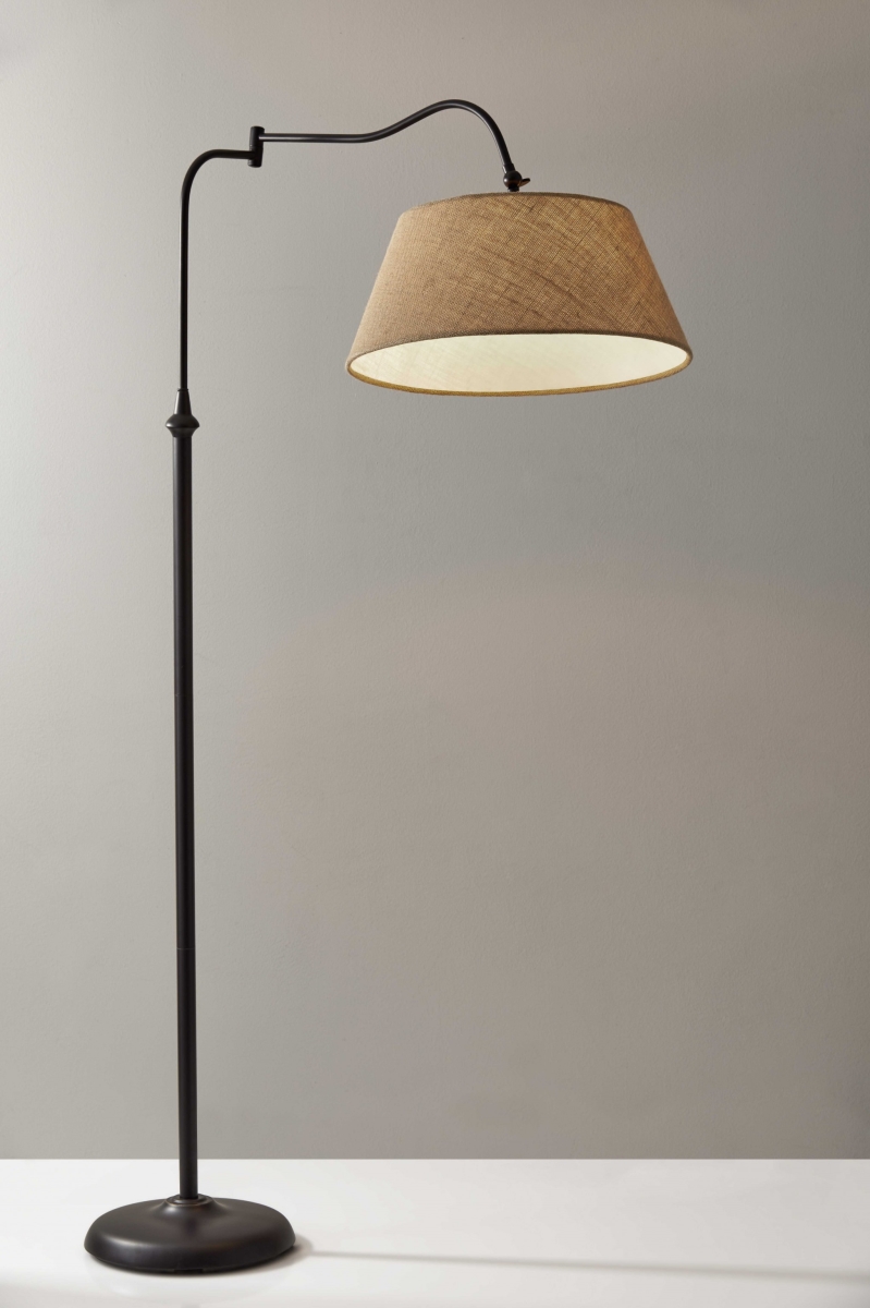 Bronze Metal Floor Lamp, 17 x 29 x 61 in.