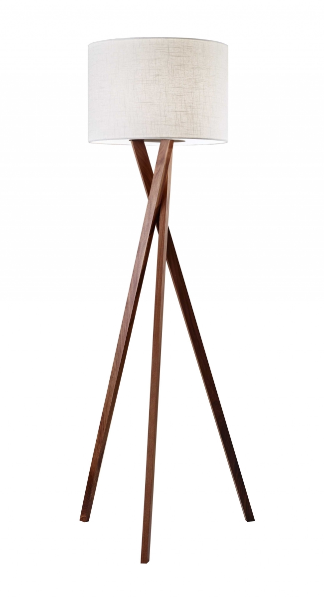 372548 Walnut Wood Floor Lamp, 20 x 20 x 63 in.